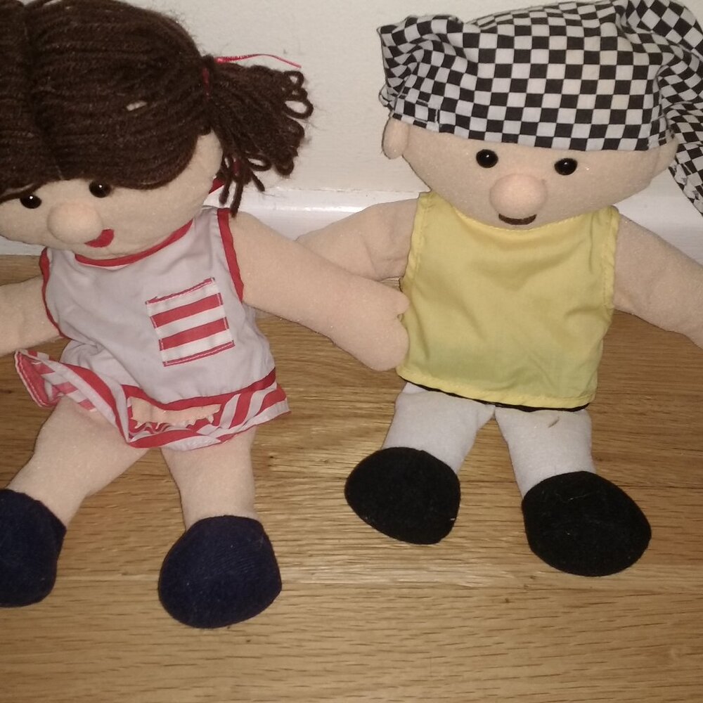 Hand puppets pirates x 2 used